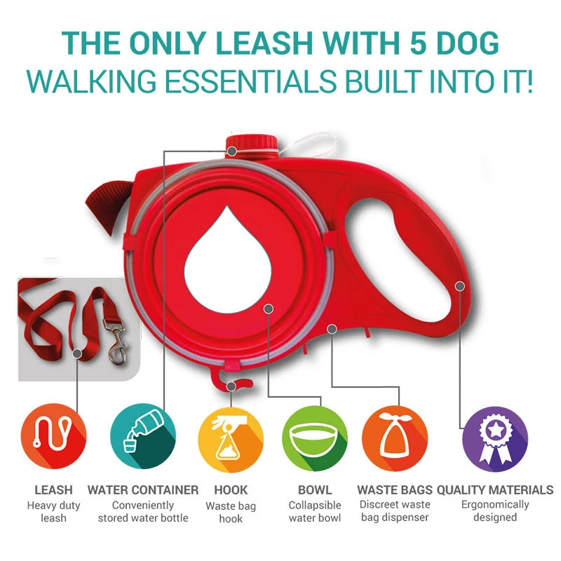 Multifunction Dog Leash 5 in 1